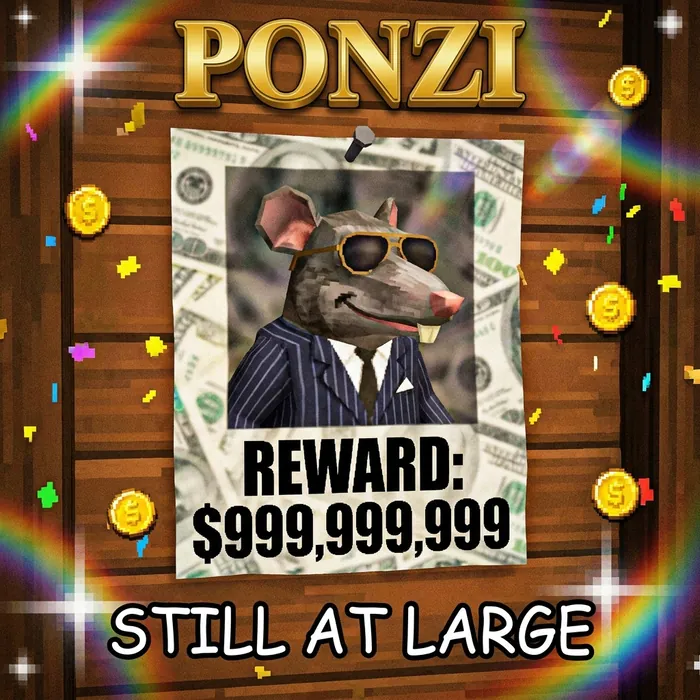 OUR FOUNDER — PONZI exhibit 08, wanted poster